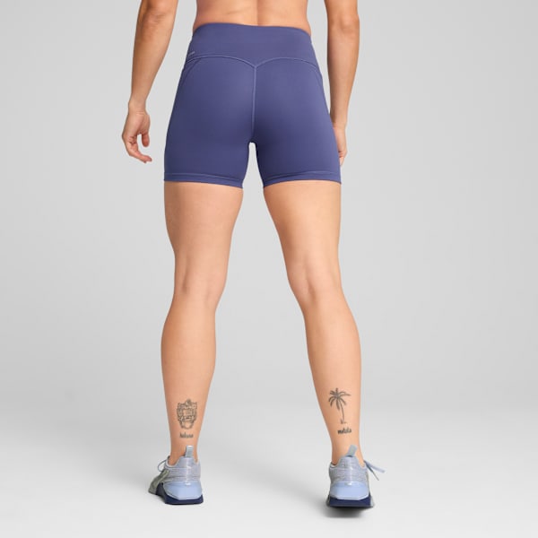 CLOUDSPUN High-Waist 5" Tight Shorts Women, Blue Crystal, extralarge